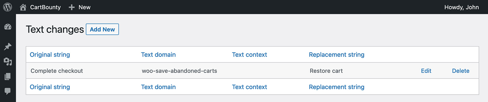 Changing the "Complete checkout" button name using Say what plugin